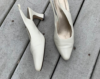 Fashion Styling: White Kitten Heels